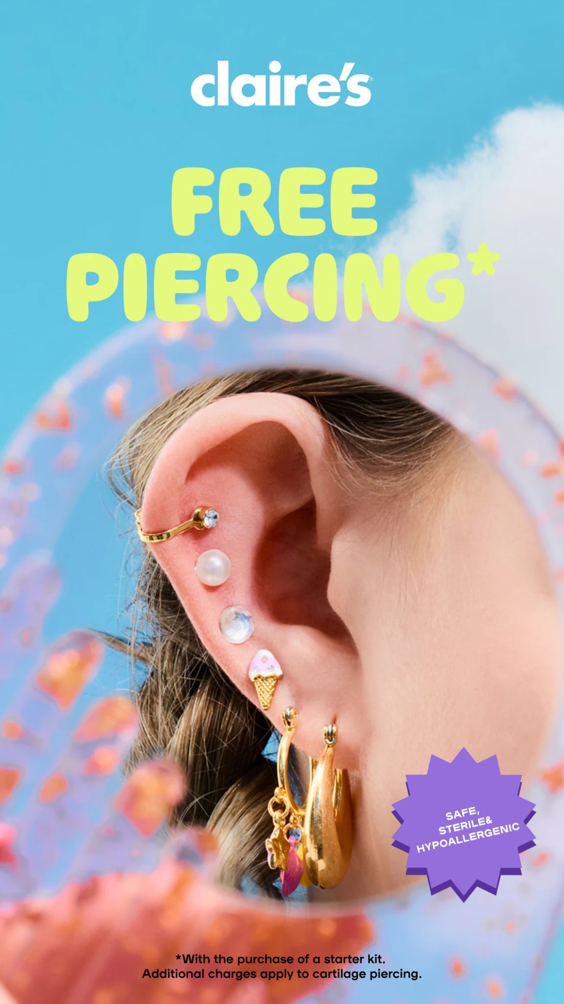 Free Ear Piercing!